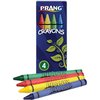 Prang Crayons, Nontoxic, Tuck Box, 4/PK, Green/Red/Yellow/Blue 4PK DIXX150